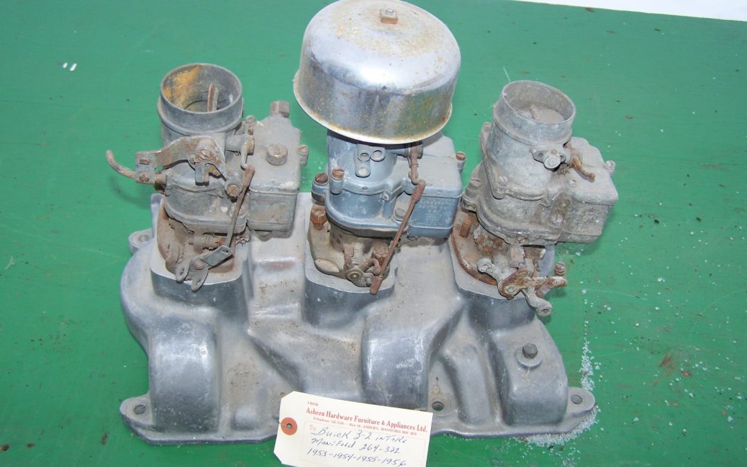 1953-1956 Buick Intake 3 Carbs